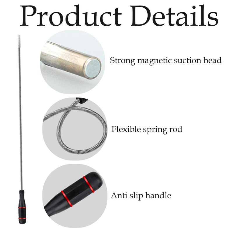 3 Pack Telescopic Magnet, Magnetic Pickup Tool, Telescopic Magnetic Pickup