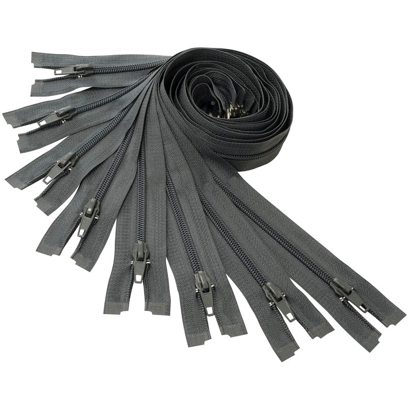 AERZETIX - Set of 8 Spiral Zippers N°5 40 cm