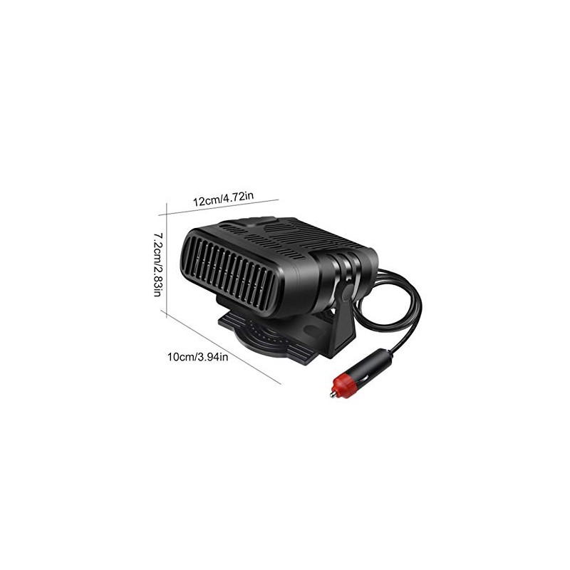 V24V Portable Powerful Car HeaterFast Heating Defrost Defogger 360 °