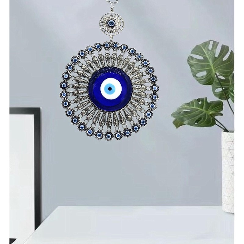 Blue Evil Eye Turkish Nazar Protective Wall Room Hanging Decoration