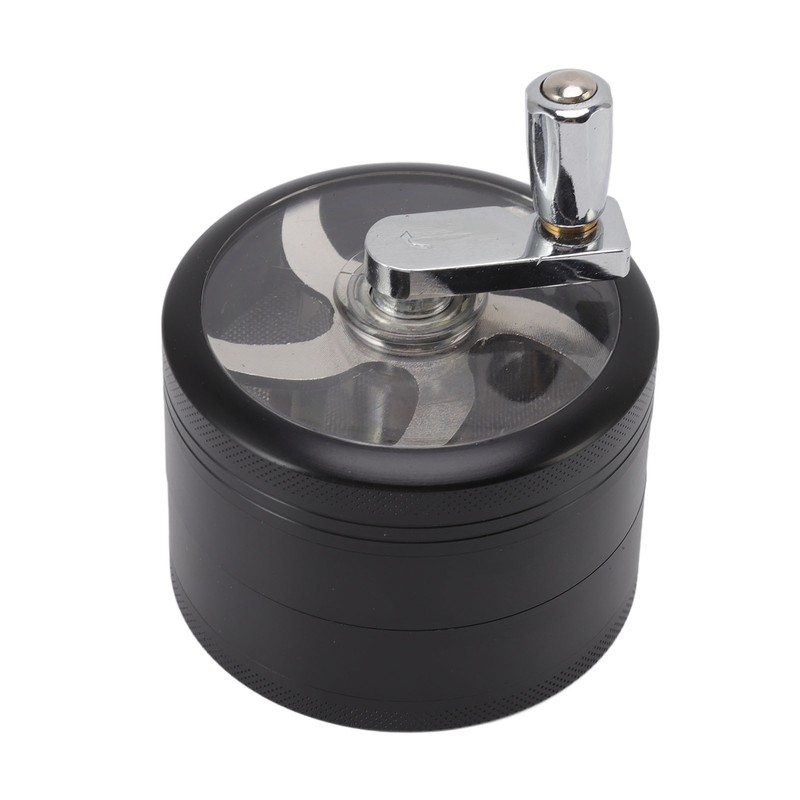 4 Layers Hand Crank Spices Grinder Zinc Alloy 60mm Manual