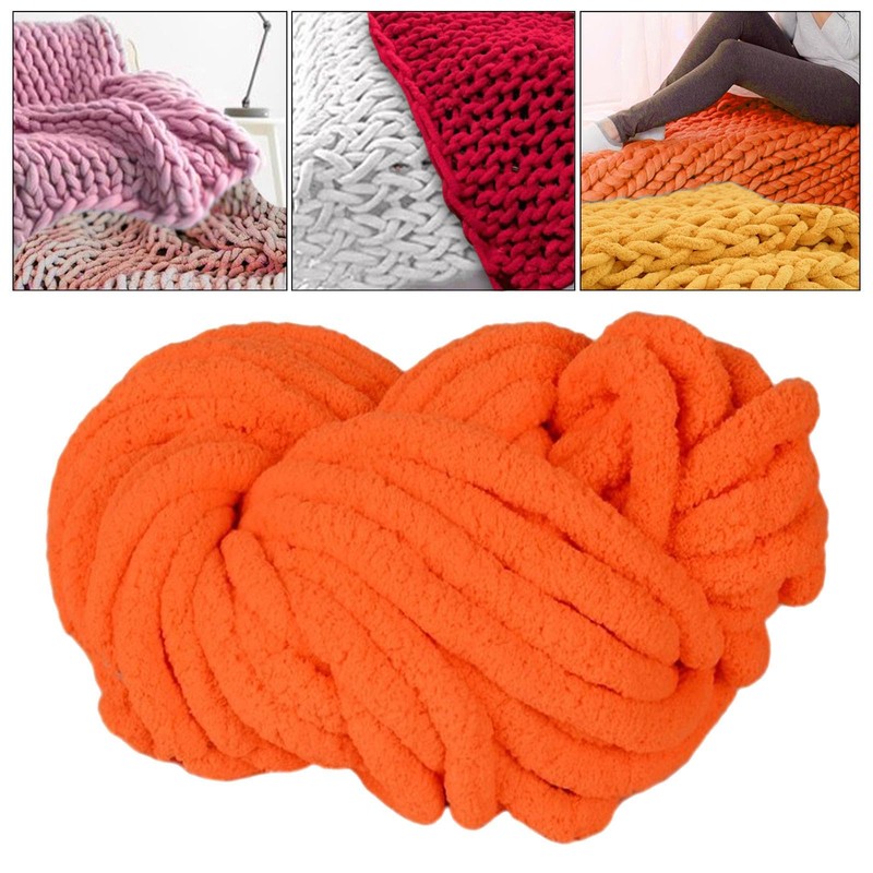 Vaveren Chunky Chenille Yarn Super Bulky Yarn Plush Yarn Thick