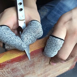 30 Pack Cut-Resistant Finger Cots Finger Sleeve Protector Reusable Thumb Finger Protectors Cut Resistant Finger Cots Finger Protection Cots for Kitchen Work Sculpture Supplies