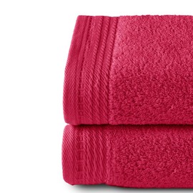 Top Towel - Premium - Large Bath Towels - Bath Towels -2 Hand Towels -50 x 100 cm - 100% Cotton - 600 g - Fuchsia