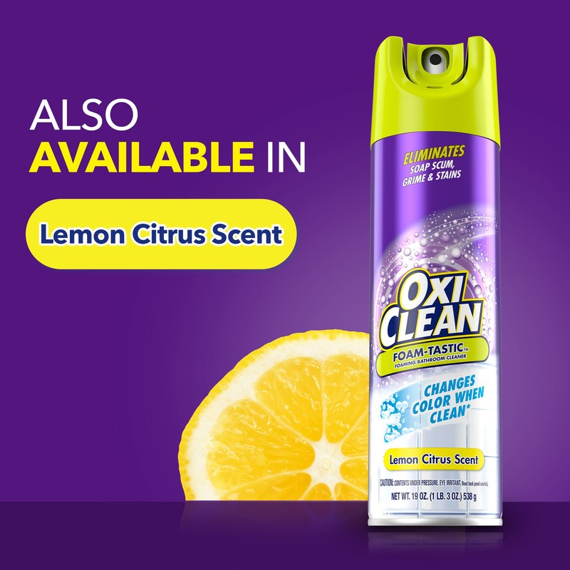Kaboom Foam-Tastic Foaming Bathroom Cleaner, Fresh Scent, Spray Can, Eliminates