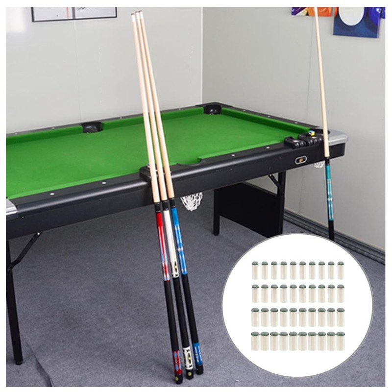 Wanfoou Cue Tips Replacements, 50 Pcs Billiard Cue Tips Replacement
