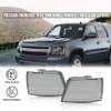 PIT66 Headlight Cover Compatible with Chevy Tahoe Suburban 1500 2007-2014/Fit