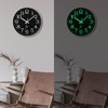 Atomic Wall Clock with Glow in Dark Silent Non Ticking