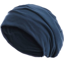 style3 Slouch Beanie made of breathable, fine and light jersey Unisex Beanie Bonnet Bini One size - Blue (stone blue)