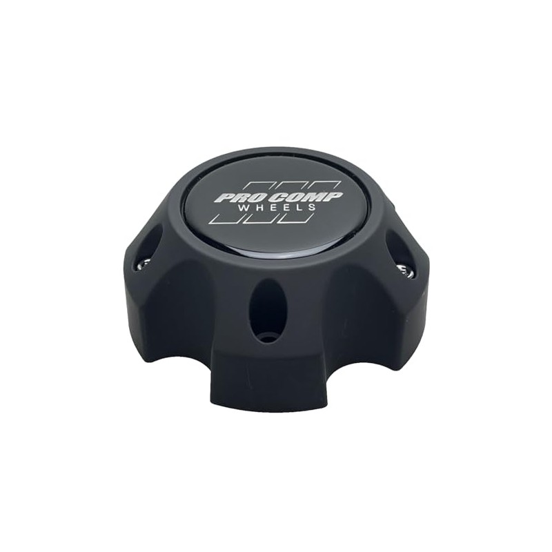 PRO COMP Flat Black Wheel Center Cap with Screws 703154502