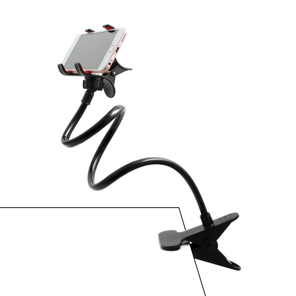System-S Universal Flexible Table & Bed Gooseneck Holder for Smartphone