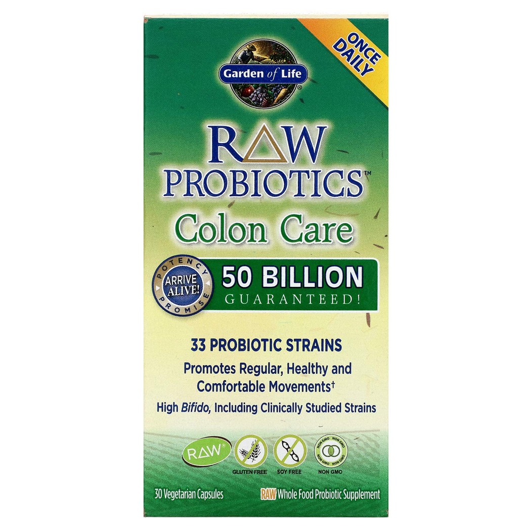 GARDEN OF LIFE Raw Colon Care Probiotics, 30 CT