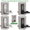 High-Security 12 Digit Keypad Mechanical Door Lock - Keyless Entry,