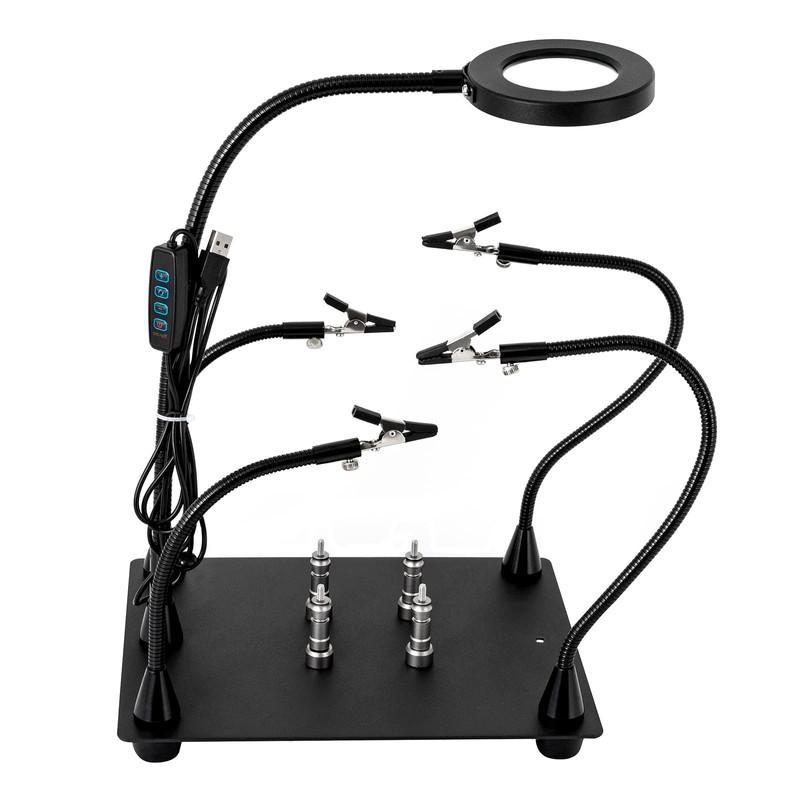 DNYSYSJ Heavy Duty Base Magnetic Helping Hands Soldering Station Welding,Soldering