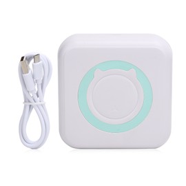 Mini Pocket Printer Inkless Wireless Bletooth Portable Thermal Paper for Photo Label MemoGreen
