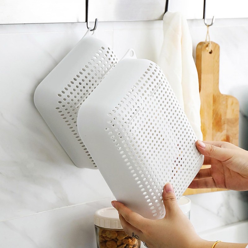 3pcs Fruits & Vegetable Colander Set,2 in 1 Fruit Washing
