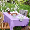 NACHLYNN 6 Pack Disposable Plastic Tablecloths 54 x 108 Inch