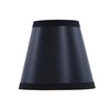 Aspen Creative 51054-6, Hardback Empire Transitional Clip-On Chandelier Shade, Black