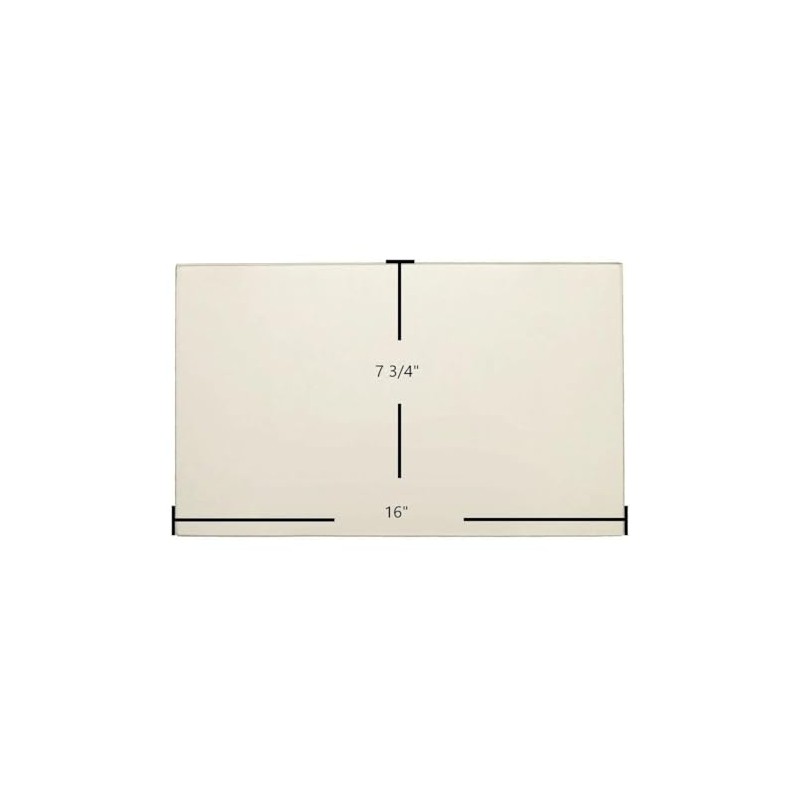 Total Hearth Treemont Ceramic Glass Panel – 16" x 7
