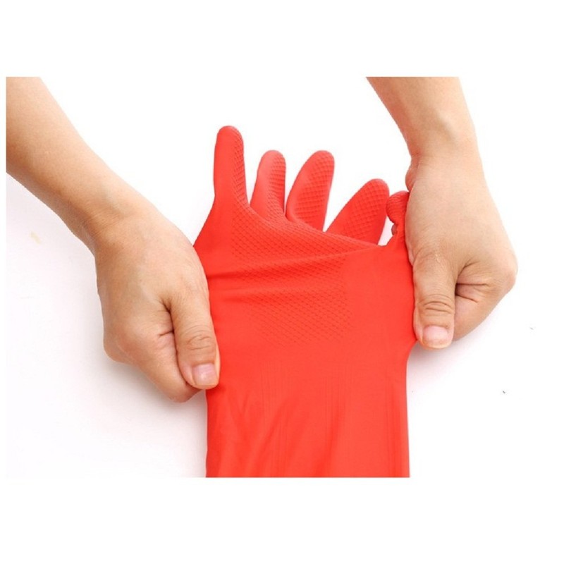 Treenewbid Kitchen Rubber Cleaning Gloves with Warm Lining Household Thickening