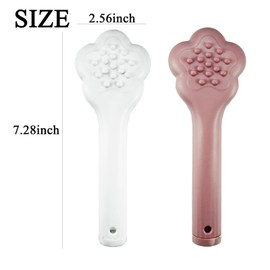 DEEUCHIS Self-Cleaning Soft Fur Brush for puppy – Scalable Gentle Grooming Brush Small Dogs Comb for Chihuahuas, Teddy Dogs, Yorkies, Maltipoos, Shih Tzus (White)