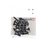20 x Black Zinc Plated Round Head Wide Tapping Screws