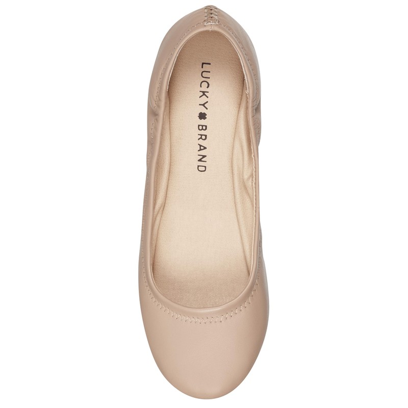 Lucky Brand Women's LK-Emmie Ballet Flat, Pale Beige ,8
