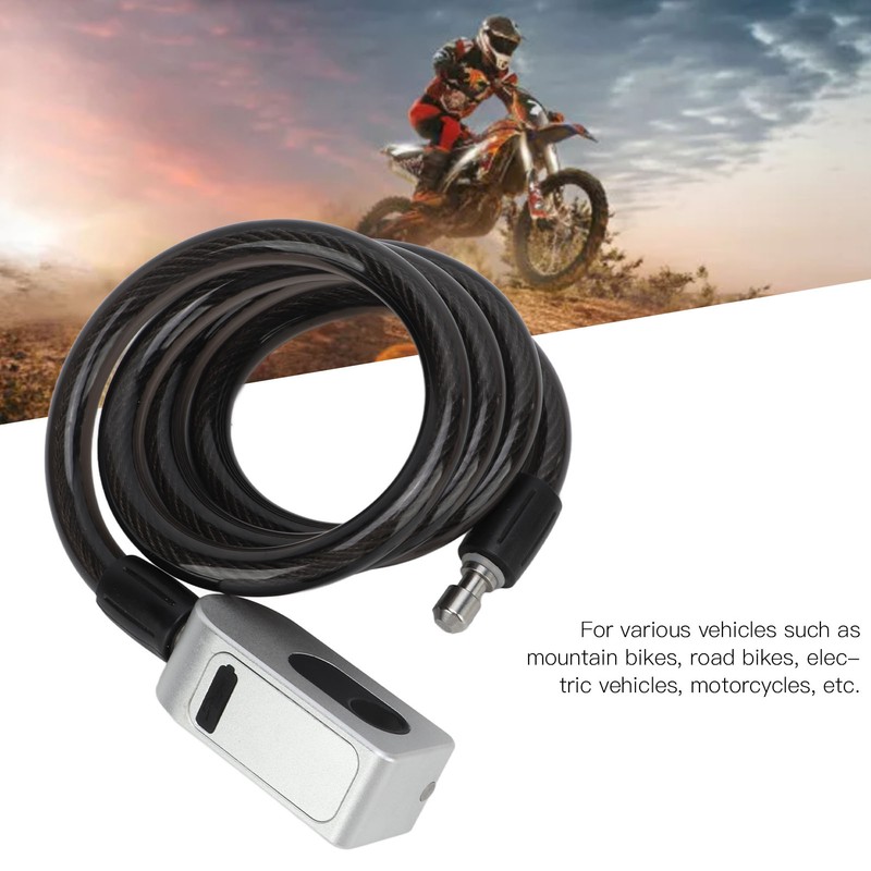 Smart Bluetooth Fingerprint Cable Lock Anti Theft Keyless Electronic for