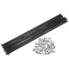 QUARKZMAN Bicycle Carbon Steel Spokes 14G 295 mm with Nipples