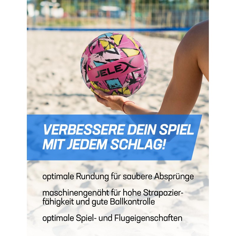 JELEX Volley Beach Volleyball (Pink)