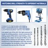 Eccentric Four Flute Saw Tooth Drill Bit Four Flute Serrated