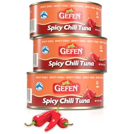 Gefen Super Spicy Chili Tuna 6oz (3 Pack) | Delicious Spicy Taste | Perfect for Sandwiches, Salads, & More | Dolphin Safe
