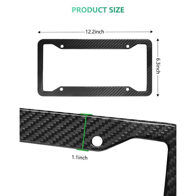 Carbon Fiber License Plate Frame