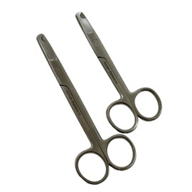 2 Piece Count - Small Animal Nail Cutters Scissors Style Claw Trimmer for Dogs, Cats, Birds, and Other Small Animals - Stainless Steel (4.5 in + 5.5 in)