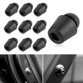 Arwrilt 10 PCS Car Door Shock Absorber, Rubber Door Bumper Shock Absorbers, Slam Stopper Car Door Protector, Universal Car Door Bumper Guards Absorber Decoration, for Most Cars Trucks (Black)