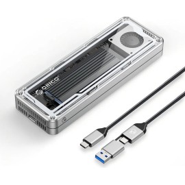 Orico Case Disco Duro M.2 Nvme Usb4 40gbps Ssd Gabinete Color Plateado