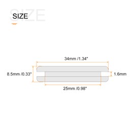 MECCANIXITY Rubber Grommet Mount Dia 25mm Round Double-Sided for Wire Protection White Pack of 6