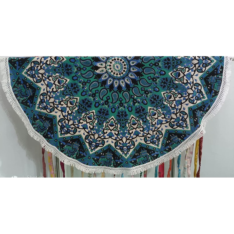 Mango Gifts Old Silk Sari Ribbon Doorway Curtain boho theme