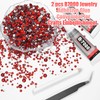 Red Resin Rhinestones Flatback Gems Bedazzler Kit for DIY