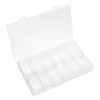 Operitacx 24grids Transparent Nail Art Organizer Box for Manicure Tools