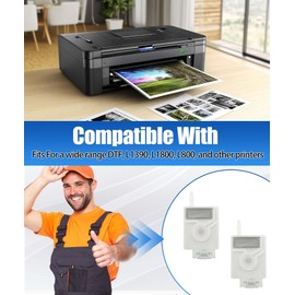 4Pcs Upgraded Ink Damper Replacement for Epson DTF L1390 L1800 L800 Printer, i3200 i1600 4720 XP600 5113 Printhead, Long-Lasting, White