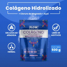 COLAGENO HIDROLIZADO CON CLORURO DE MAGNESIO Y ACAI - 500 G