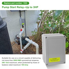 1522 Pump Start Relay with Enclosure 3 HP / 110V / 220V 24V Coil for Irrigation Systems