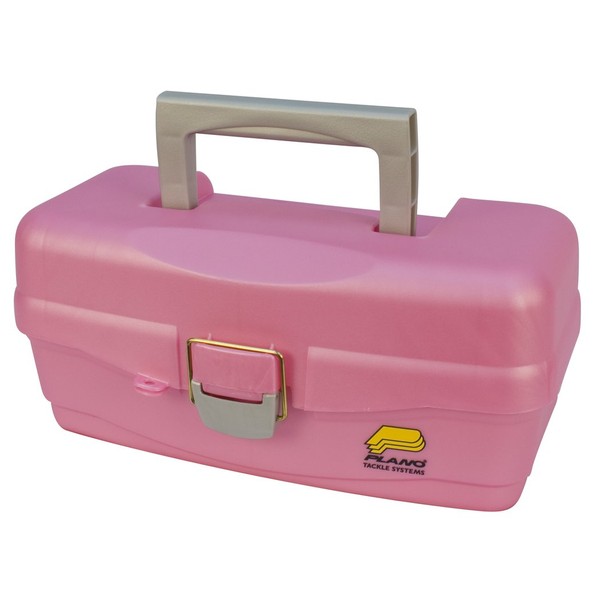 Plano One Tray Tackle Box (Pink), Premium Tackle Storage, Multi, One Size (500089)