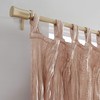 No. 918 Odelia Distressed Velvet Semi-Sheer Tab Top Curtain Panel,