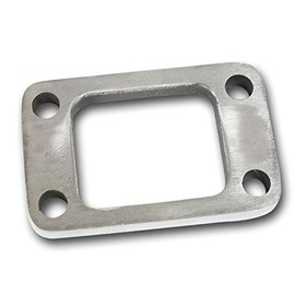 Auto Dynasty T3 2.5 inchesX2 inches / 0.5 inches 4-Bolt Mild Steel Turbo/Turbocharger/Down Pipe Adaptor Flange