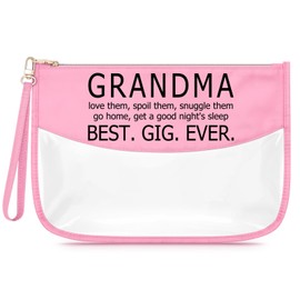 Sfodiary Grandma Gifts Ideas Makeup Bag for Grandmother Mothers Day Birthday Christmas for Grandma from Granddaughter Grandchildren Cosmetic Bag Nana Granny Gifts Zipper Travel Pouch