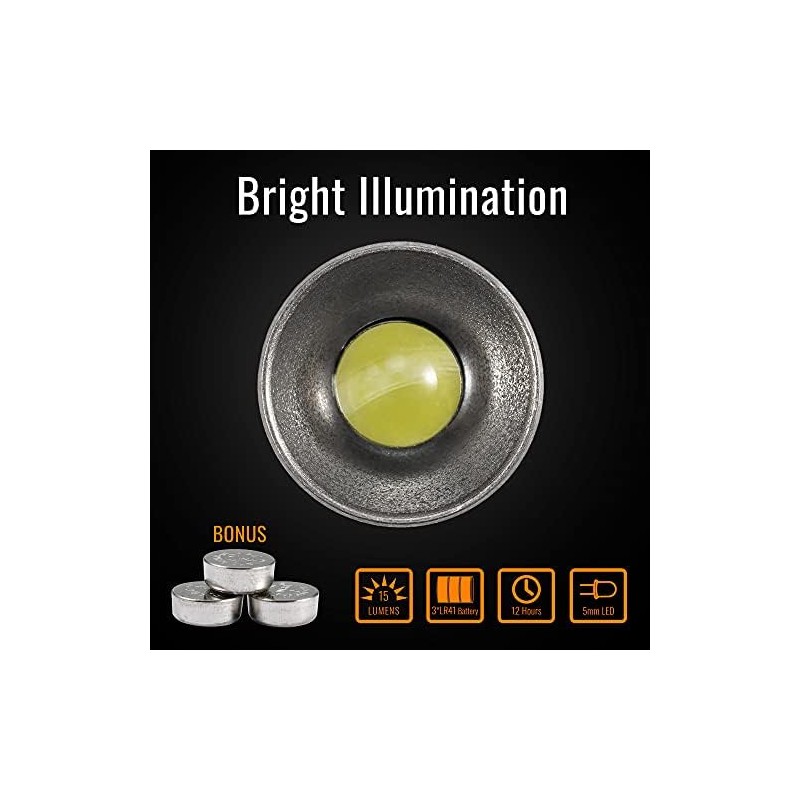 KeyUnity Titanium Mini LED Flashlight Keychain, Waterproof Torch for Camping,