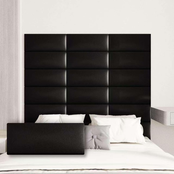 COZY SEEKER Upholstered Wall Mounted Headboard, 3D Soundproof Wall Panels