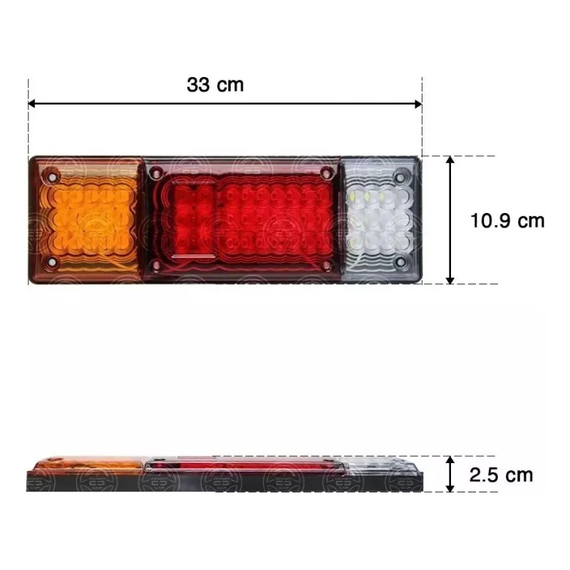 Plafones Calaveras Trasera P/ Nissan Np300 Pick Up Estaquita